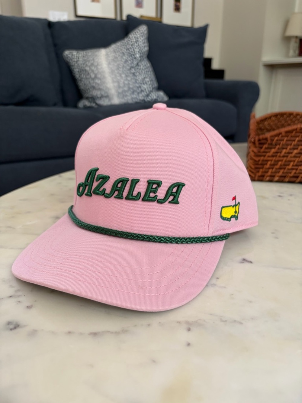 Masters "Azalea" Pink and Green Rope Hat